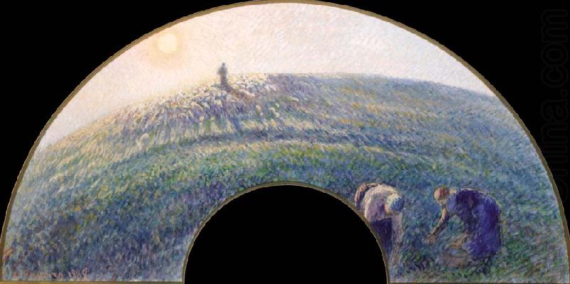 Camille Pissarro Herd of Sheep at Sunset china oil painting image